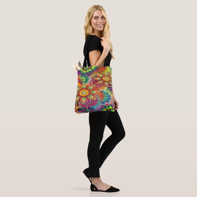 Tote Bag Mosaïque florale (Sur le modèle)