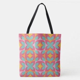 Tote Bag Mosaïque Rétro Bloom
