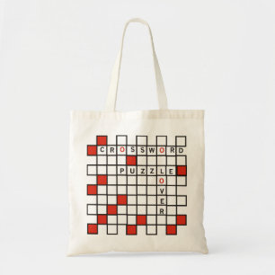 Tote Bag Mot de passe Puzzle Lover rouge