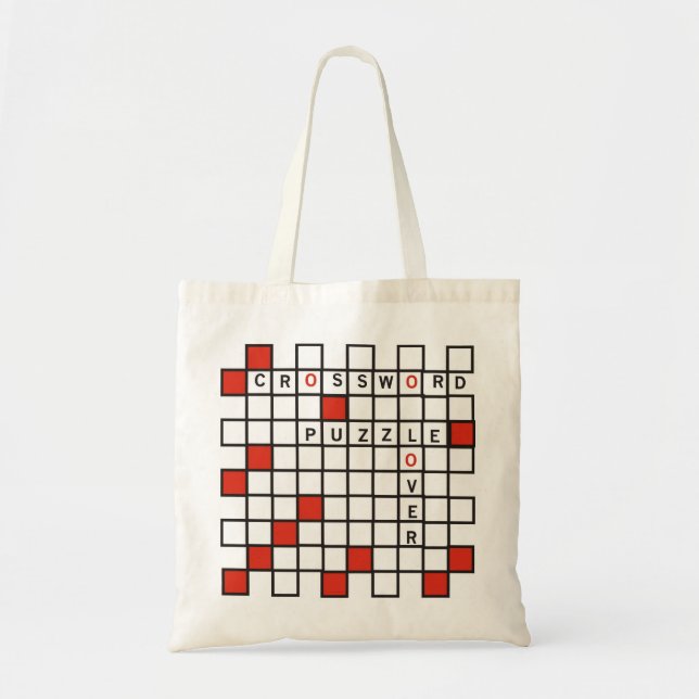 Tote Bag Mot de passe Puzzle Lover rouge (Devant)