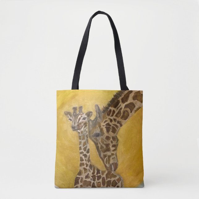 Tote Bag Mother and Child Giraffes (Devant)