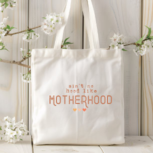 Tote Bag Motherhood Funky Moderne Typographie Maman Mère