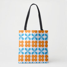 Motif à papillon orange et bleu