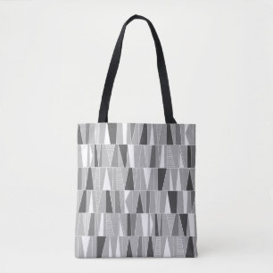 Tote Bag Motif Abstrait 070721 - Tons de gris