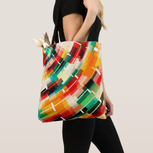 Tote Bag Motif Abstrait multicolore