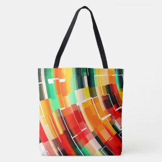 Tote Bag Motif Abstrait multicolore