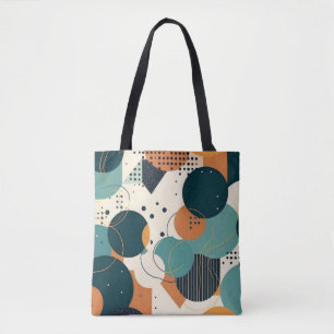 Tote Bag Motif Abstrait sans fil minimal - géométrique (3)