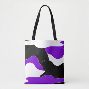 Tote Bag motif Abstrait - violet