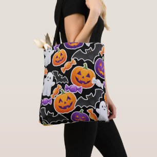 Tote Bag Motif amusant de fantômes et de citrouilles pour u