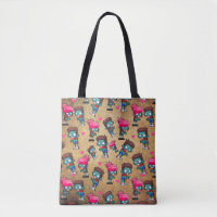 Motif avec de mignonnes filles Zombies, garçons et