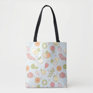Tote Bag Motif avec des fruits et des baies