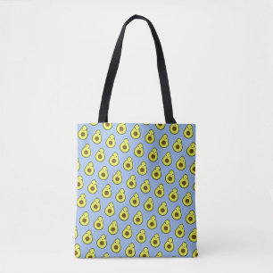 Tote Bag Motif Awesome Kawaii Avocado