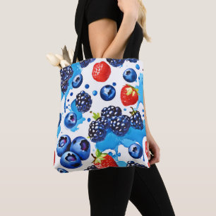 Tote Bag Motif Berry dynamique