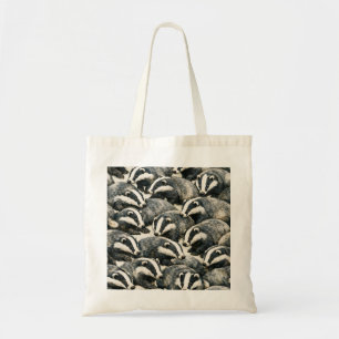 Tote Bag Motif Blaireau Endormi