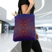 Motif bleu et rouge gras Fourre-tout