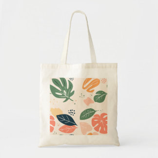 Tote Bag Motif botanique coloré