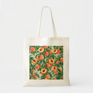 Tote Bag Motif botanique de tranches de pêche