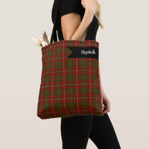 Tote Bag Motif carreau tartan de clan écossais