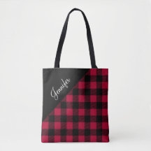 Motif carreaux rouge moderne de Buffalo
