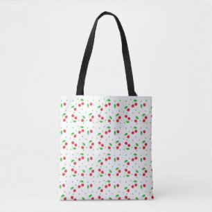 Tote Bag Motif cerises rouges
