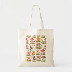 Tote Bag Motif Champignon Fantaisiste – Botanique Vintage