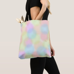 Tote Bag Motif circulaire géométrique arc-en-ciel coloré