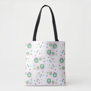 Tote Bag Motif coloré de hibou pour des enfants
