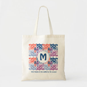 Tote Bag Motif couleur FEAF   Monogramme   Écriture