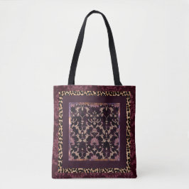 Tote Bag Motif Damas sans texture