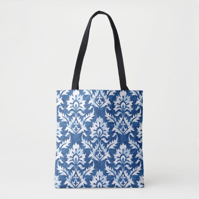 Tote Bag Motif damassé incolore (Devant)