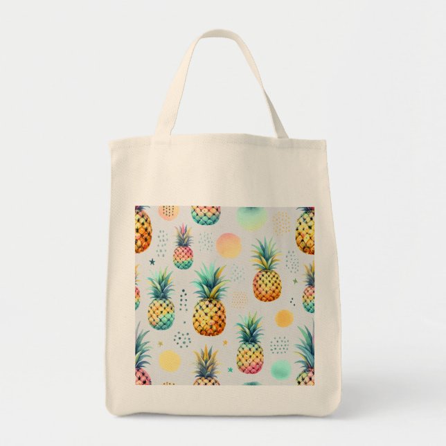 Tote Bag Motif d'ananas tropical (Devant)