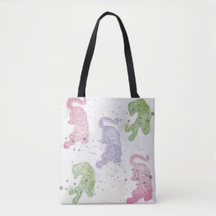Tote Bag Motif d'aquarelle tigre