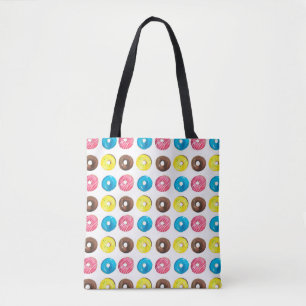 Tote Bag Motif d'aquarelle transparente avec petits beignet