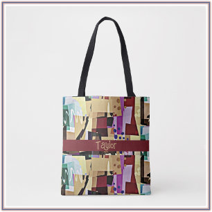 Tote Bag Motif d'art Abstrait coloré