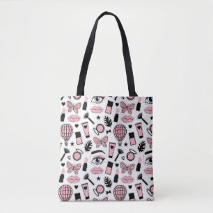 Tote Bag Motif d'autocollant de maquillage