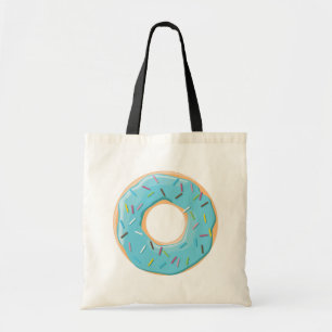 Tote Bag Motif de beignets colorés rétro pour une fête amus