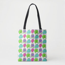 Tote Bag Motif de boutons de hamster coloré