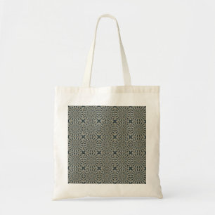Tote Bag Motif de carreaux de cercles sarcelle et gris cham