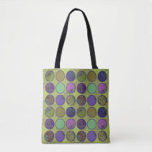 Motif de cercle abstrait dense et global