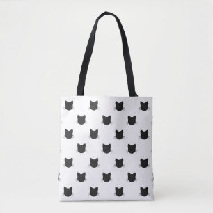 Tote Bag Motif de chats noirs