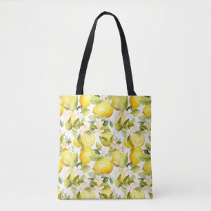 Tote Bag Motif de citron de la côte d'Amalfi