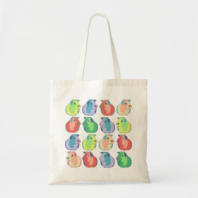 Tote Bag Motif de cobaye d'art de bruit (Devant)