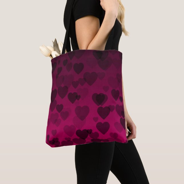 Tote Bag Motif de coeur 18 (De près)