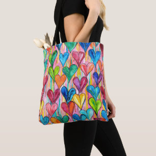 Tote Bag Motif de coeur amusant