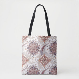 Tote Bag Motif de conception spirituelle mandala floral élé