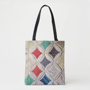 Tote Bag Motif de courtepointe de la fenêtre de la cathédra