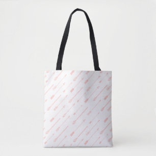 Tote Bag Motif de flèches décrit par corail
