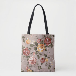 Tote Bag motif de fleurs design textile illustration textil