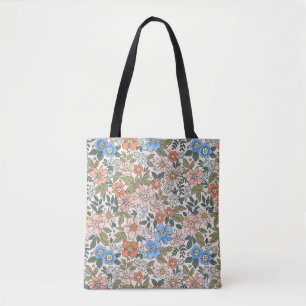 Tote Bag Motif de fleurs du jardin de corail