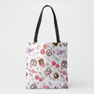 Tote Bag Motif de friandises sucrées et salées